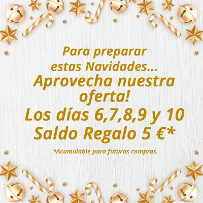 5€ de regalo para tus próximas compras