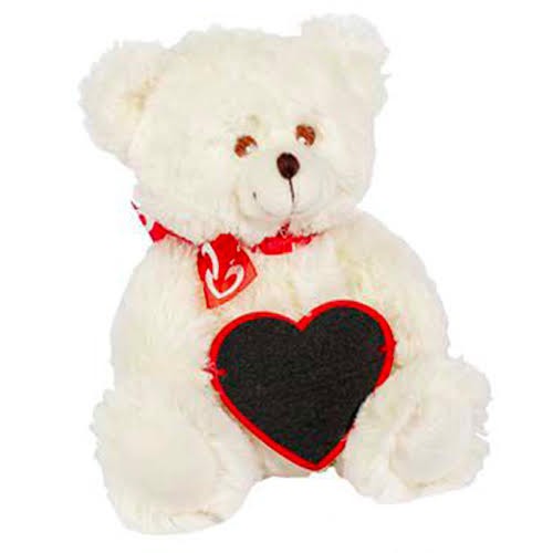 Oso pizarra corazon 