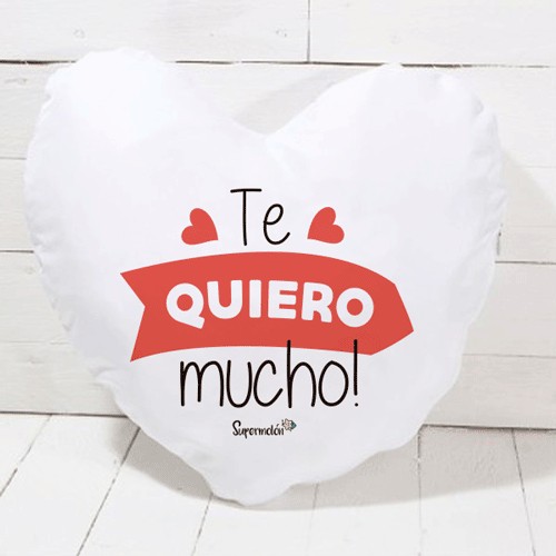 Cojín personalizado forma corazón - Florclick