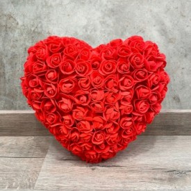 Corazon Rojo de Rosas Foam Grande 