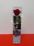 Rosa Eterna roja de 25cm.
